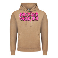 Vintage Coffee Breast Cancer Daycare Worker Vintage Hoodie - texasbilliewilder