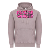 Vintage Zinc Breast Cancer Daycare Worker Vintage Hoodie - texasbilliewilder
