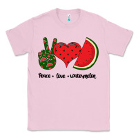 Bubblegum Pink Peace Love Watermelon Classic Tee - Bettercallsaul