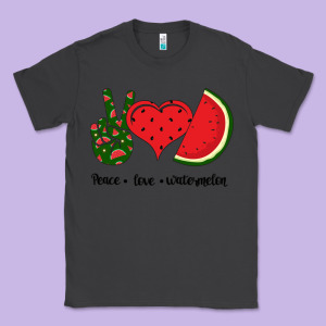 Peace Love Watermelon Classic Tee Designed By Bettercallsaul