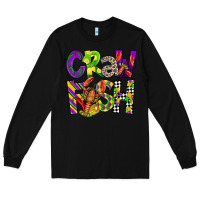 Black crawfish mardi gras Long Sleeve Tee - CowGirlArtShop