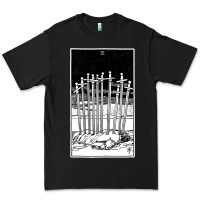 Black ten of swords   x of swords   tarot card   major arcana   fortune tell Premium Tee - tuanDangUi
