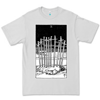 Dove Grey ten of swords   x of swords   tarot card   major arcana   fortune tell Premium Tee - tuanDangUi