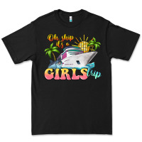 Black oh ship it's a girls trip Premium Tee - LillyAllenDesigns
