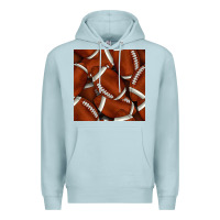 Blue Mist american football seamless pattern Premium Hoodie - BundleAndBundleShop