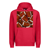 Cardinal american football seamless pattern Premium Hoodie - BundleAndBundleShop
