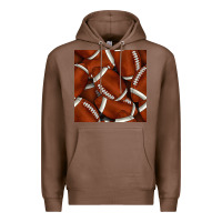 Chestnut american football seamless pattern Premium Hoodie - BundleAndBundleShop