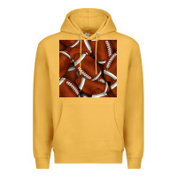 Mustard american football seamless pattern Premium Hoodie - BundleAndBundleShop