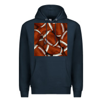 Navy american football seamless pattern Premium Hoodie - BundleAndBundleShop