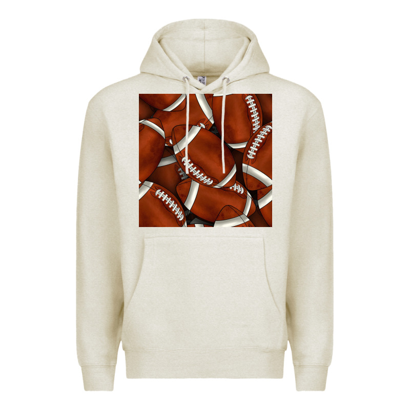 American Football Seamless Pattern Premium Hoodie by BundleAndBundleShop | Teevron