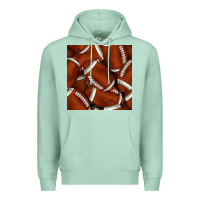 Seafoam american football seamless pattern Premium Hoodie - BundleAndBundleShop