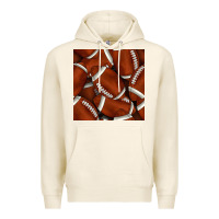 Tofu american football seamless pattern Premium Hoodie - BundleAndBundleShop