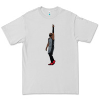 Dove Grey kyrie irving pointing up Premium Tee - tuanDangUi
