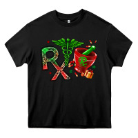 Black rx christmas pharmacy Heavy Core Tee - MaliasSmallBusiness