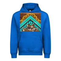 Cobalt western  sunflower turquise gemstone  tumbler Urban Hoodie - BarkalooDesign