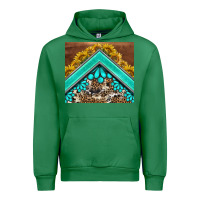 Emerald western  sunflower turquise gemstone  tumbler Urban Hoodie - BarkalooDesign