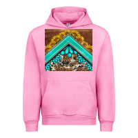 Fuchsia Pink western  sunflower turquise gemstone  tumbler Urban Hoodie - BarkalooDesign