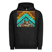 Pigment Black western  sunflower turquise gemstone  tumbler Urban Hoodie - BarkalooDesign