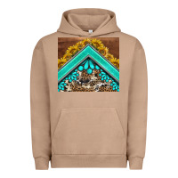Pigment Burro western  sunflower turquise gemstone  tumbler Urban Hoodie - BarkalooDesign