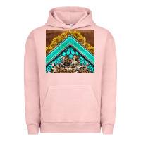 Pigment Salmon western  sunflower turquise gemstone  tumbler Urban Hoodie - BarkalooDesign