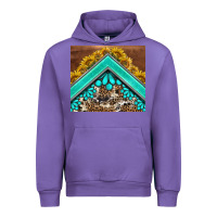 Tulip western  sunflower turquise gemstone  tumbler Urban Hoodie - BarkalooDesign
