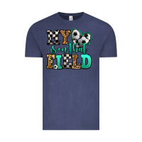 Vintage Denim my heart is on that field soccer Vintage Tee - Jasminsmagicworld