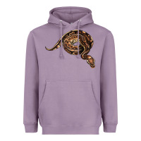 Lavender Royal Ball Python Illustrations Heavyweight Hoodie - LillyAllenDesigns
