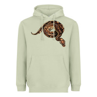Matcha Royal Ball Python Illustrations Heavyweight Hoodie - LillyAllenDesigns