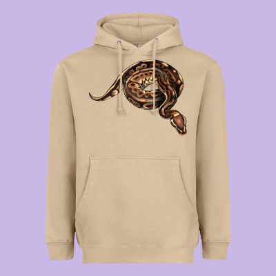 Royal Ball Python Illustrations Heavyweight Hoodie Designed By Lillyallendesigns