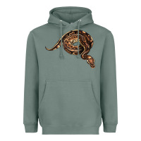 Sage Royal Ball Python Illustrations Heavyweight Hoodie - LillyAllenDesigns