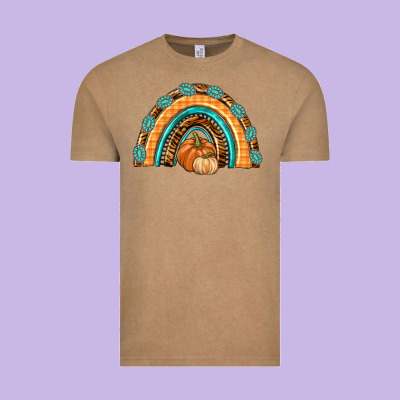 Rainbow Thankful With Gemstone Vintage Tee Designed By Texasbilliewilder