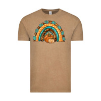 Vintage Coffee Rainbow Thankful with Gemstone Vintage Tee - texasbilliewilder