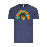Vintage Denim Rainbow Thankful with Gemstone Vintage Tee - texasbilliewilder