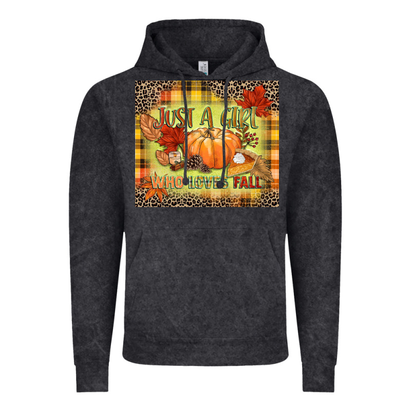 Just A Girl Who Loves Fall Vintage Hoodie by NancyCooperArtShop | Teevron