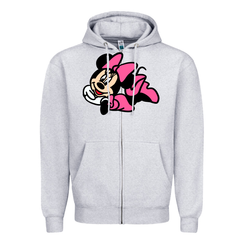 Minnie Mouse Zipper Hoodie by CowhideDigitalArt | Teevron