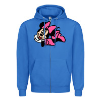 True Royal Minnie Mouse Zipper Hoodie - CowhideDigitalArt