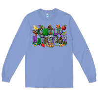 Colony Blue child nutrition mardi gras cowgirl Long Sleeve Tee - CowGirlArtShop