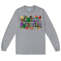 Heather Grey child nutrition mardi gras cowgirl Long Sleeve Tee - CowGirlArtShop