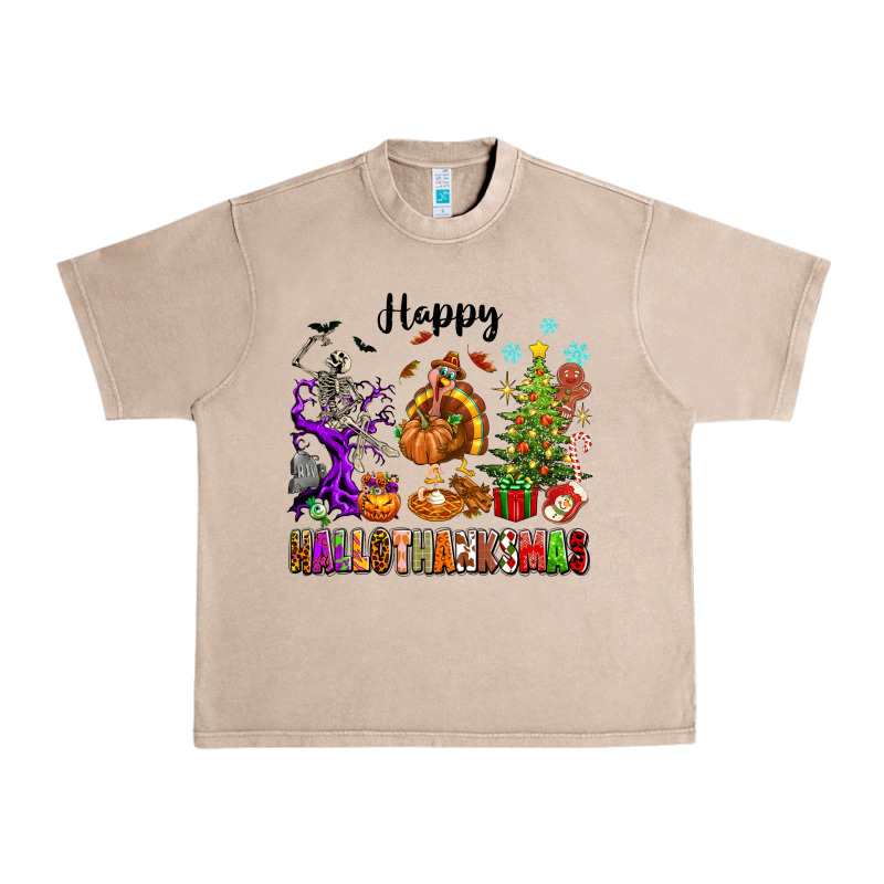 Happy Hallothanksmas Urban Heavy Tee by texasbilliewilder | Teevron