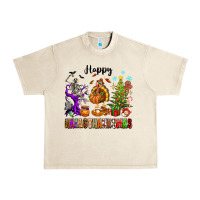 Sandshell Happy Hallothanksmas Urban Heavy Tee - texasbilliewilder