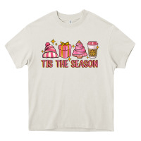 Cream tis the season Heavy Core Tee - MaliasSmallBusiness