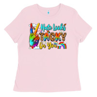 Bubblegum Pink hate looks tacky on you Ladies Tee - LillyAllenDesigns