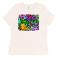 Bone colorful leopard background Ladies Tee - RanaPortraitStore