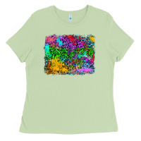 Matcha colorful leopard background Ladies Tee - RanaPortraitStore