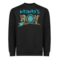 Black Mama's boy Mother's Day Heavyweight Sweatshirt - FaDigitalArtStudio