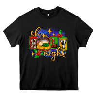 Black oh holy night with baby jesus for christmas Heavy Core Tee - MaliasSmallBusiness