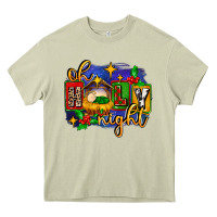 Mossy oh holy night with baby jesus for christmas Heavy Core Tee - MaliasSmallBusiness