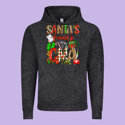 Santa's Favorite Cma Vintage Hoodie Designed By Texasbilliewilder