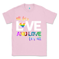Bubblegum Pink All For Love And Love For All Classic Tee - Bettercallsaul