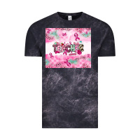 Cloud Black Breast Cancer Teacher Vintage Tee - NancyCooperArtShop